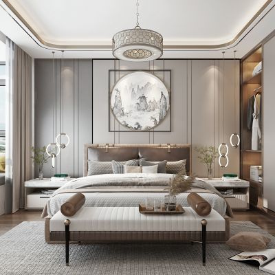 新中式卧室主人房