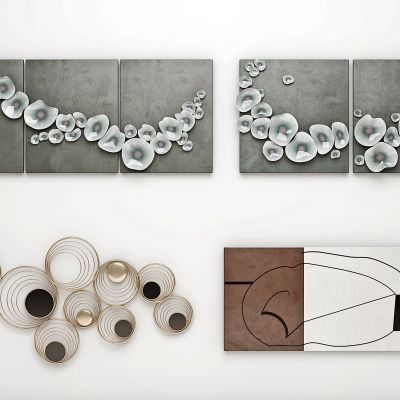 新中式现代墙饰组合