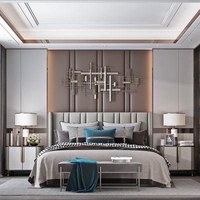 现代轻奢简欧式卧室