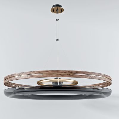 现代环形双层吊灯