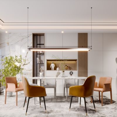 现代简约轻奢北欧餐厅