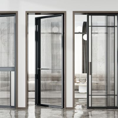 现代长虹玻璃门组合