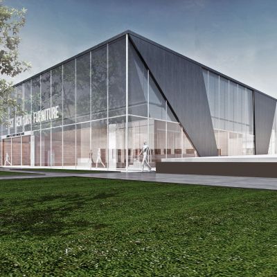 现代商业楼盘建筑外观