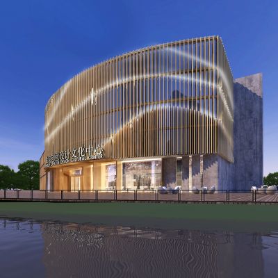 现代创意设计会所建筑外观