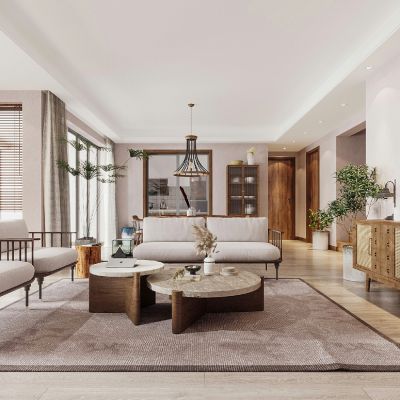 北欧风客厅餐厅