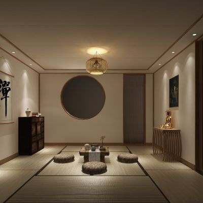 新中式茶室佛堂