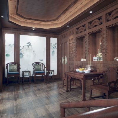 中式古典家具祠堂