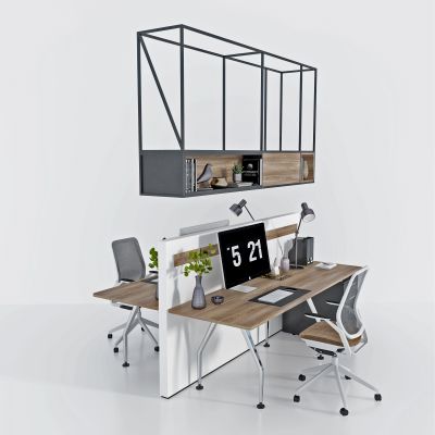 现代办公桌椅组合