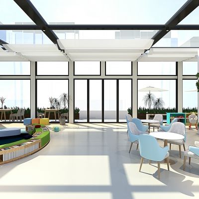 现代社区二楼阳光房