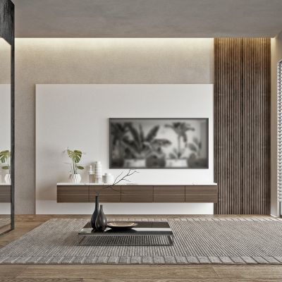 现代电视柜电视背景