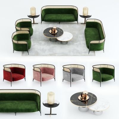 现代沙发茶几组合