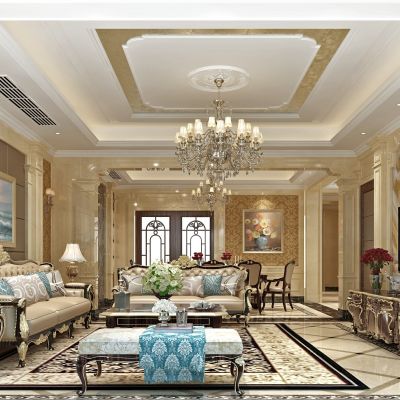 法式古典雕花客餐厅