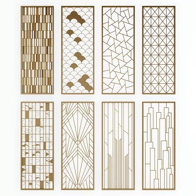 现代金属屏风隔断