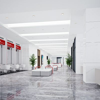 现代银行服务大厅