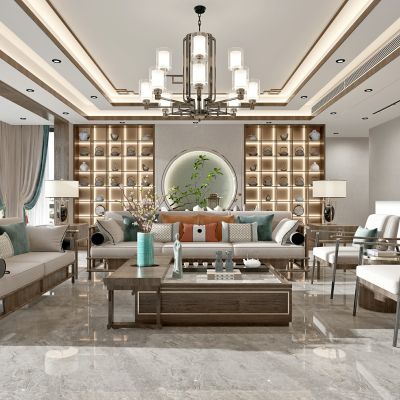 新中式轻奢客厅