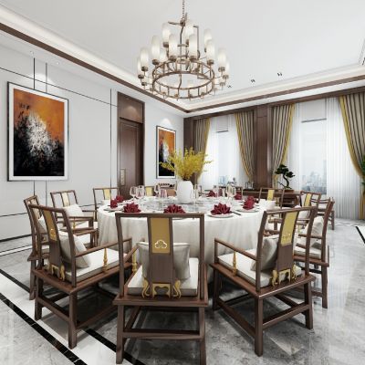 新中式餐饮包间