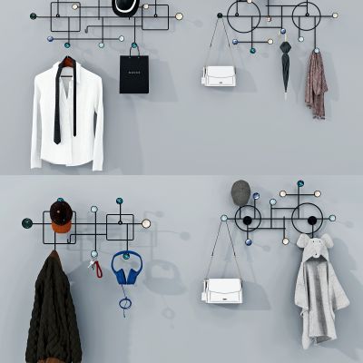 现代简约卫浴浴室洗漱用品装饰挂钩组合