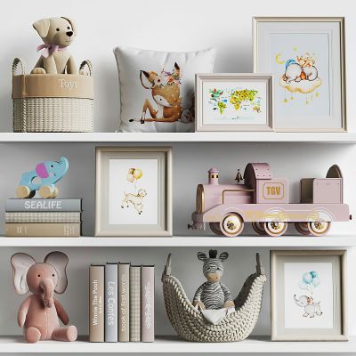 现代儿童房饰品摆件
