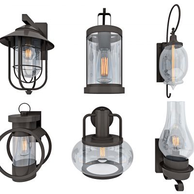 工业风美式金属壁灯