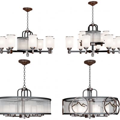 新中式轻奢铁艺吊灯