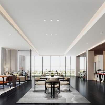 现代售楼处接待区