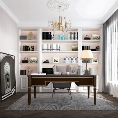 美式欧式书房
