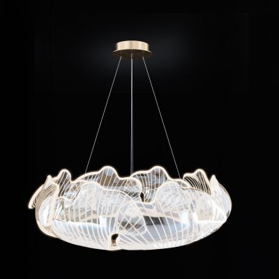 新中式银杏玻璃装饰吊灯