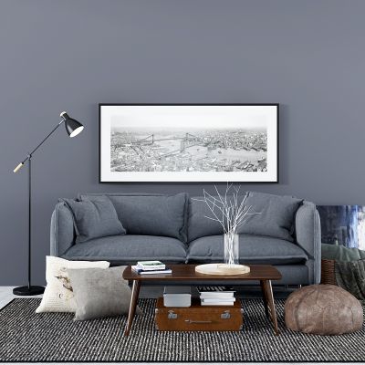 北欧沙发茶几组合