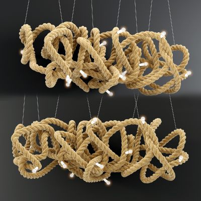 工业风麻绳吊灯