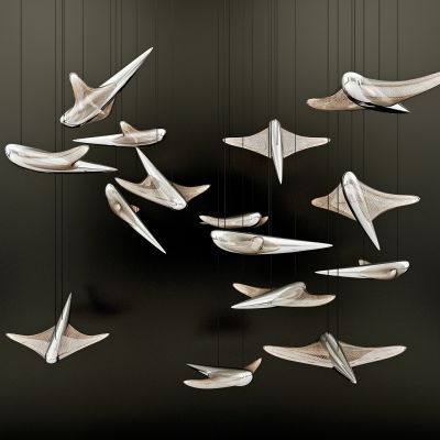 现代金属飞鸟装饰吊灯