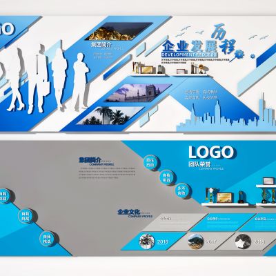 现代企业文化墙