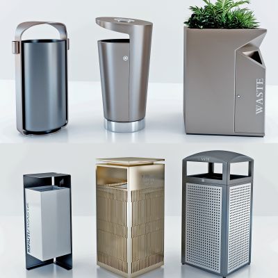 现代公共垃圾桶垃圾箱