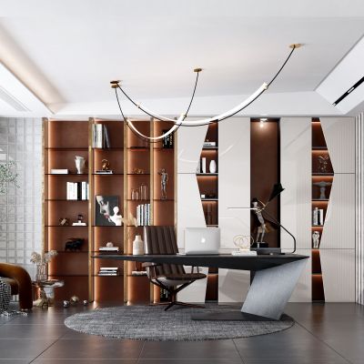 现代轻奢书房