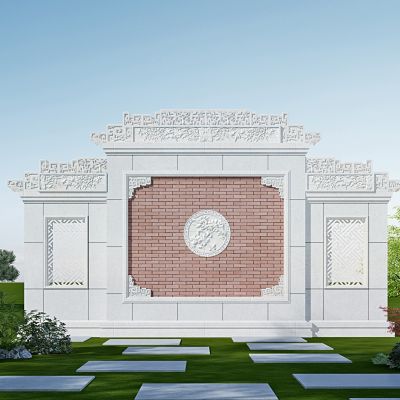 中式景墙公园景墙