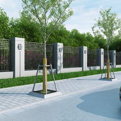 现代铁艺围墙院墙户外园林围墙