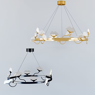 新中式创意花瓣吊灯