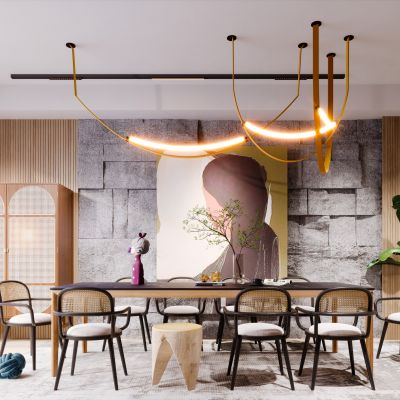 北欧现代简约轻奢餐厅