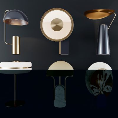 现代台灯组合
