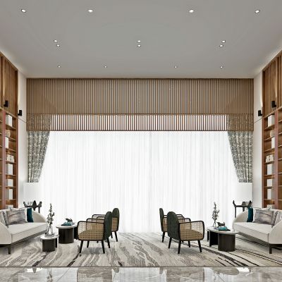 新中式售楼处接待区