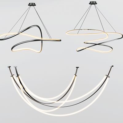 现代吊灯线性吊灯