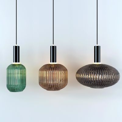 现代玻璃小吊灯