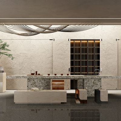 现代侘寂风茶室