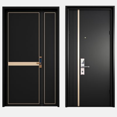 现代防盗门子母门