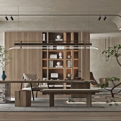 现代侘寂风茶室