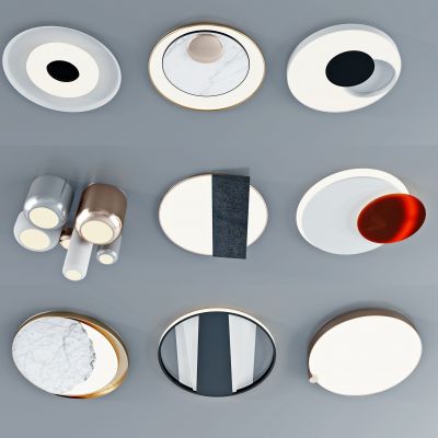 现代简约吸顶灯组合