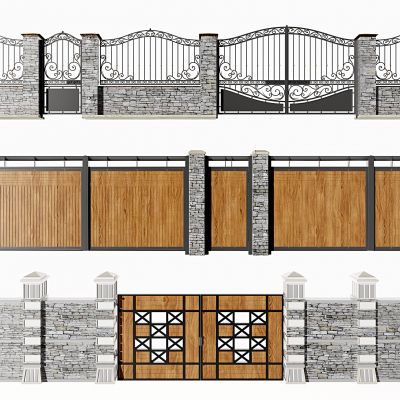 欧式铁艺围墙院墙大门