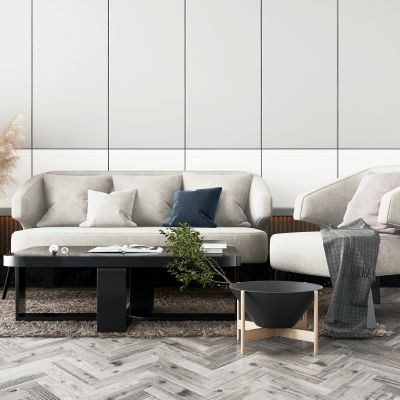 现代沙发茶几组合