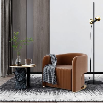 现代单人沙发组合