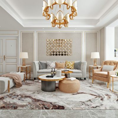 美式简欧式客餐厅