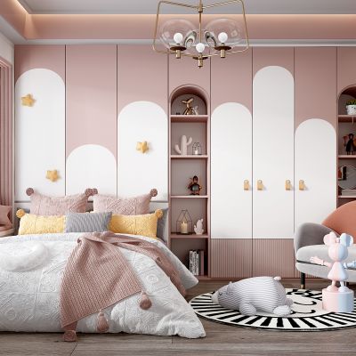 现代儿童房女孩房